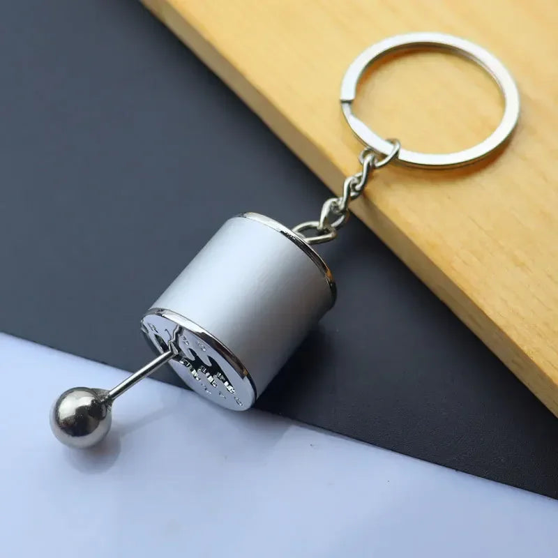 Creative Mini Auto Parts Car Wheel Keychain Auto Enthusiast Metal Keyring Accessories Key Ring Chain for Men Woman Lover Gift