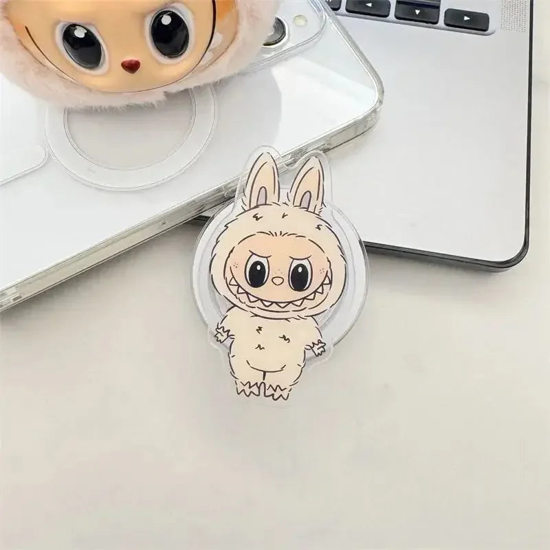 NEW Korea INS Y2K Cartoon Holder For Magsafe Pop.sockets Magnetic Griptok Grip Tok Stand Foldable Phone Bracket Case Accessories