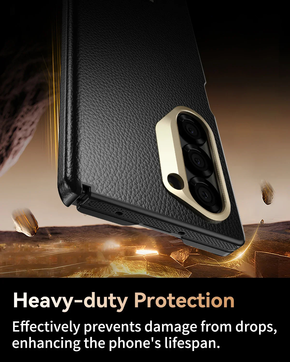 Samsung Z Fold 5/6/7 Magnetic Case - Wireless Charging Compatible Military Grade Drop Protection Anti Scratch Cover