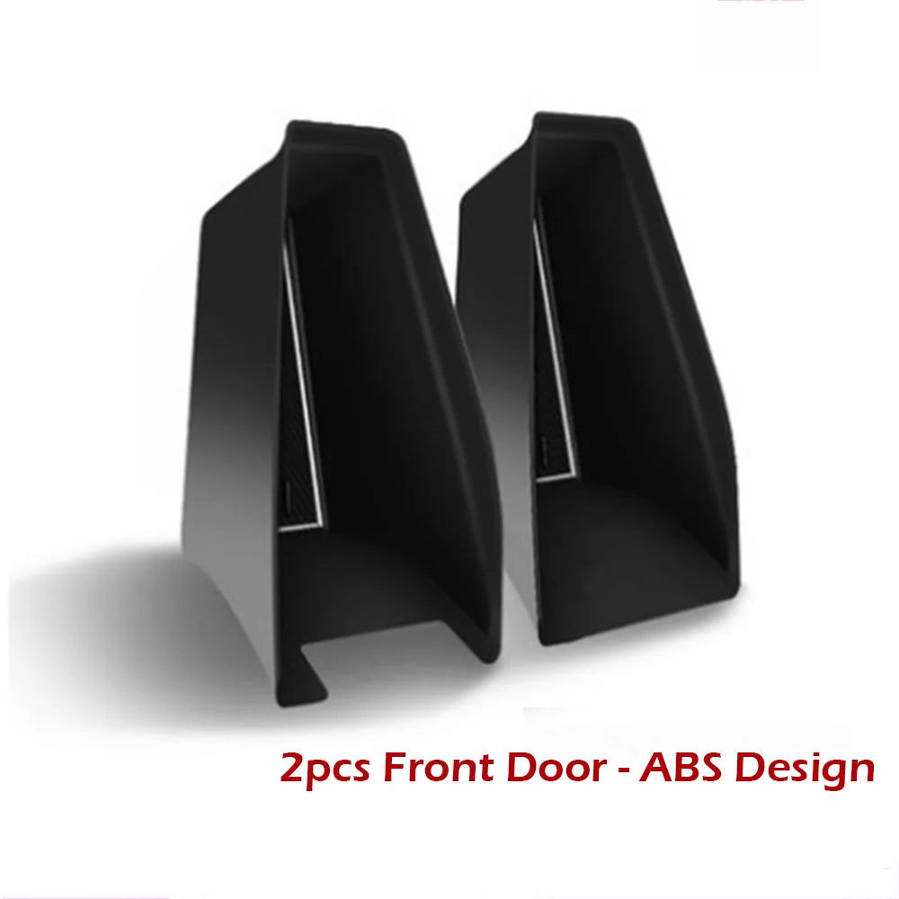 Door Side Storage Box for Tesla Model 3 2017-2023/ Model Y 2020-2024 Armrest Phone Container Door Organizer Handle Pocket Tray