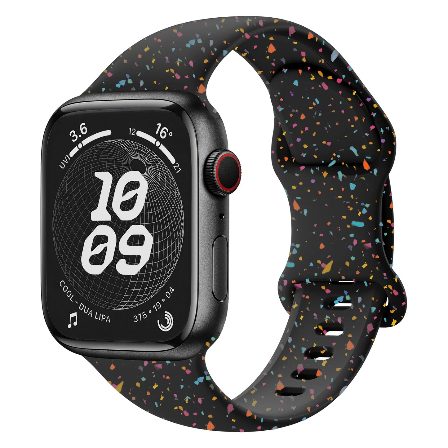 Soft Sport Silicone Loop Band for Apple Watch Series 3 to Ultra – Compatible with 38mm to 49mm Sizes, Adjustable Comfortable Bracelet Strap for iWatch Series 9, 8, 7, 6, 5, SE, Ultra 2