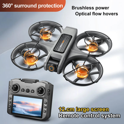 New S156 Quadcopter Aircraft Drone 8K Professional Camera Drone 5G WIFI FPV 4.5 Inch Large Screen Remote Control RC Dron VS V66