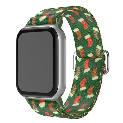 Christmas strap for Apple Watch Bands for 40mm 41mm 42mm 44mm 45/ 46mm Elastic Replacement Band for iWatch Series 11 10 9 8 SE