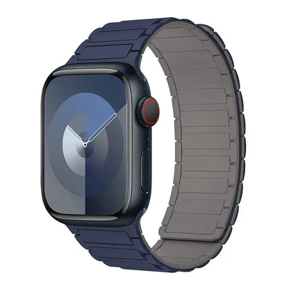 Magnetic Loop strap for Apple watch S10 46mm 42mm 40mm 41mm 45mm 44mm 49mm Silicone Strap for lWatch Series Ultra 2 9 8 7 6 5 4