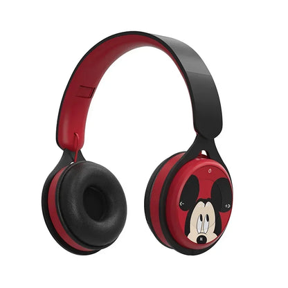 New Disney Stitch Wireless Bluetooth Headphones AH-806 HIFI Stereo Sound Foldable Headsets with Mic Anime Cartoon Children Gift