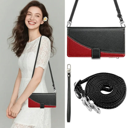 For iPhone 17 Pro Max 5G 2025 6-Card Zipper Leather Crossbody Funda For iPhone 17 Air Luxury Cover for iPhone 17 Pro Flip Case