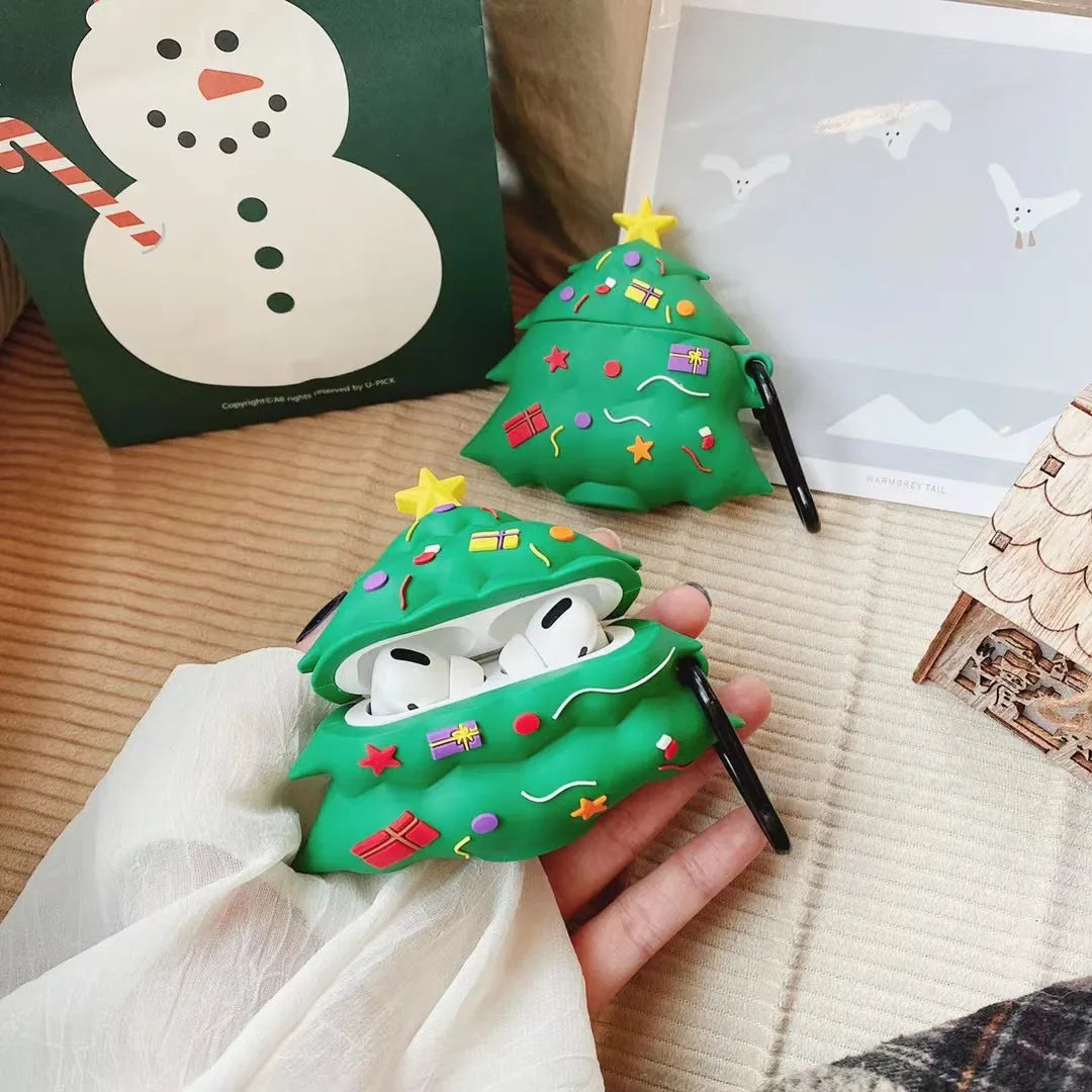 Christmas tree Case For AirPods Pro3 Cartoon silicone soft shell For AirPods 4 Pro2 Cover Earphone Accessories