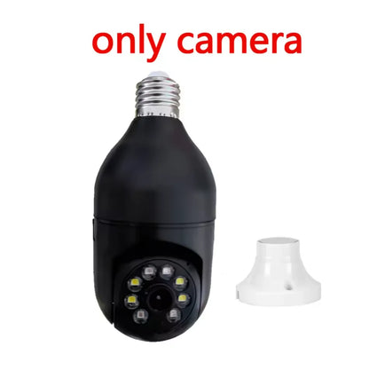 Bulb E27 Surveillance Camera Full Color Night Vision Automatic Human Tracking Zoom Indoor Security Monitor Wifi Mini IP Camera