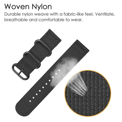 18mm 20mm 22mm 24mm Nylon strap For Samsung Galaxy watch 3 4 5 pro 6 7 46mm 42mm Active2 Amazfit Bip S3 frontier Sports band