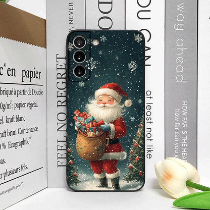 Merry Christmas Tree Santa Claus Pattern Phone Case for Google Pixel 9A 8A 7A 6A 7 PRO 8 9 Pro XL 5G Shockproof Soft Back Covers