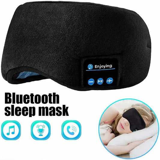 Fone Bluetooth Earphones Sports Sleeping Headband Elastic Wireless Headphones Music Eye Mask Wireless Bluetooth Headset Headband - covers4phones
