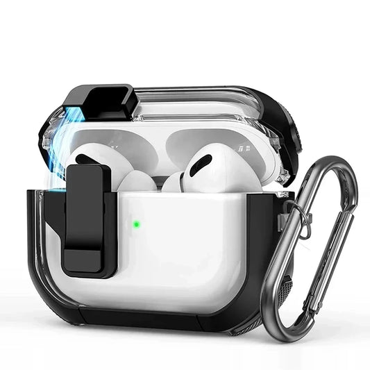 Security Lock Case For AirPods Pro 2 3 Cover For AirPods 3 2 1 Pro Pro2 Generation Cases Headphone Coque For AirPods Pro2 2nd