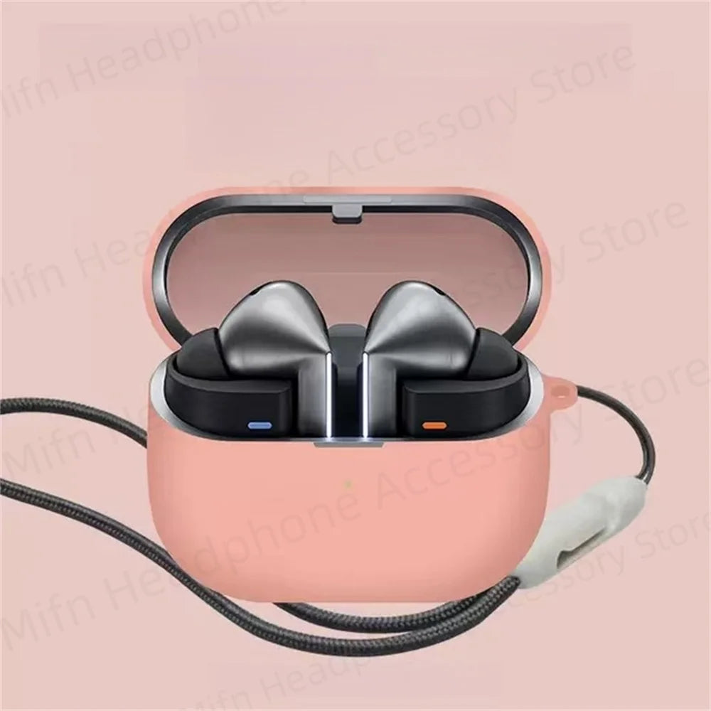 2 in 1 Silicone Case for Samsung Galaxy Buds3/Galaxy Buds3 Pro (2024) Shockproof Full Protective Accessory Cover Cute For Women