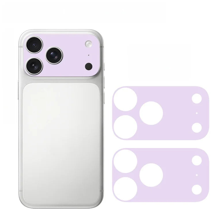 2PCS Plain Color Lens Skin sticker For IPhone 17 Pro Max 17Pro 17 Air Full Cover Anti Scratch Matte Back Camera Protective Flim