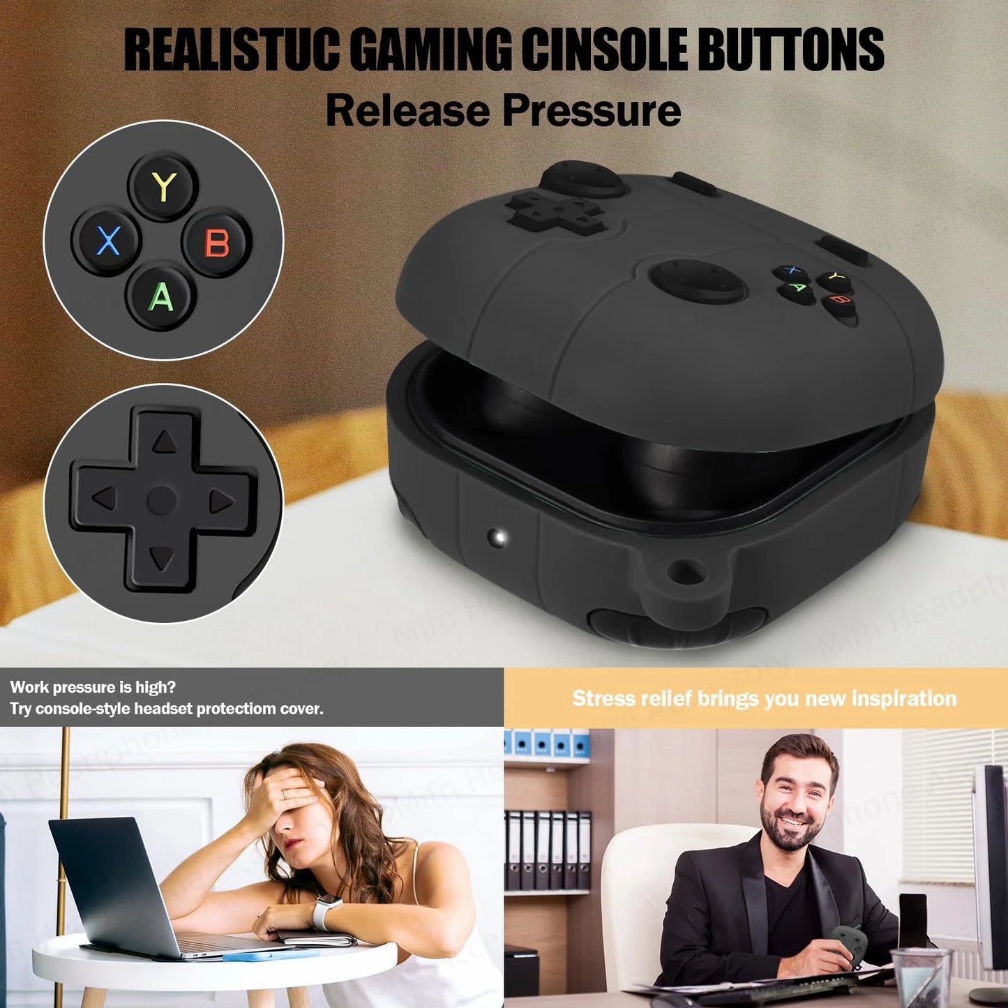 Silicone Case For Samsung Galaxy Buds FE/Buds2 pro/Buds Live/Buds pro/Buds 2 3D GamePad Case Charging case For Buds fe