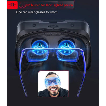 VR Shinecon 10.0 Helmet 3D Glasses Virtual Reality Casque For Smartphone Smart Phone Goggles Headset Viar Video Game Binoculars - covers4phones