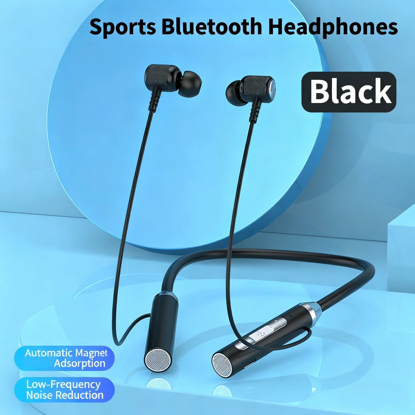 New Wireless Headphones Bluetooth Neckband Magnetic Earphones Sport Running Earbuds Waterproof Bluetooth Headset With Mic
