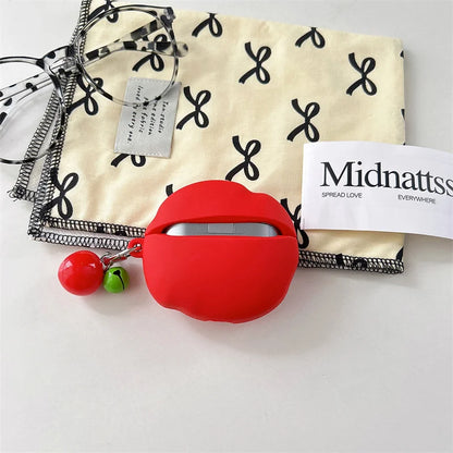 Shockproof Cute Tomato Silicone Earphone Case for Samsung Galaxy Buds 3 Buds 3 Pro Wireless Bluetooth Headset Protective Cover
