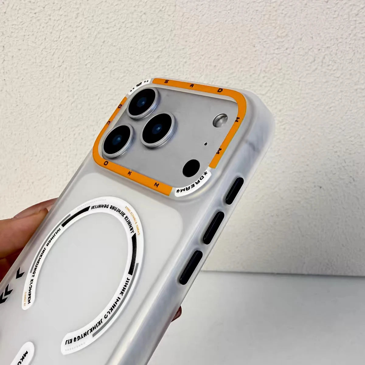 Matte Magnetic Phone Case For iPhone 17 Pro Max 17 Pro Magsafe Wireless Charge Frosted Back Metal Lens Frame Buttons Pc Cover