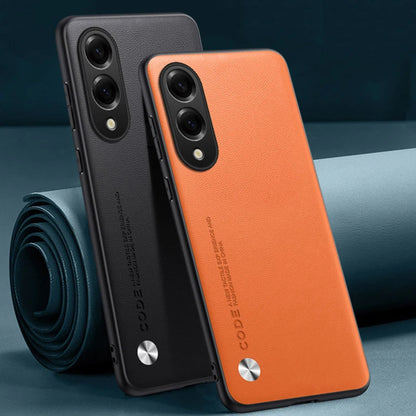 Luxury PU Leather Case For Samsung Galaxy S25 Edge Back Cover Silicone Shockproof Protection Phone Case For Samsung S25 Edge 5G