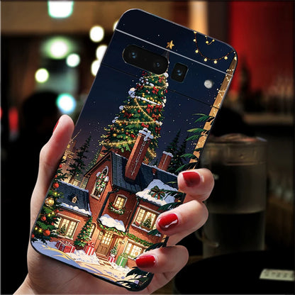 Phone Case For Google Pixel 10 9 Pro XL 9A 8 7 6 Pro Pixel 8A 7A 6A Pixel 8 7 6 5 Winter Christmas Case