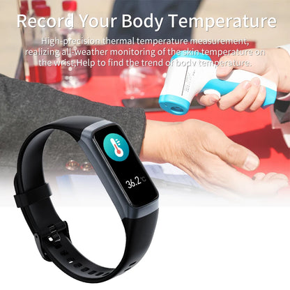 LIGE Amoled Smart Watch Smartwatch Band Women Heart Rate Blood Waterproof Connected Smart Bracelet Sport Fitness Tracker  Watch