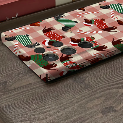 Christmas Dachshund Dog Phone Case for Samsung Galaxy S25 S24 S23 Ultra Plus A35 A55 Glossy HD Hard Cover Film Shell