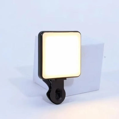 Selfie ring light with clip, compatible with MagSafe iPhone, LED mobile phone ring light, suitable for laptop makeup