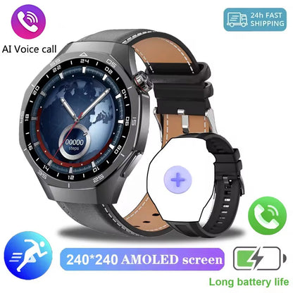 New GT5 Pro Upgrade SOS Smart Watch 2026 AMOLED Dynamic Lsland Heart Rate Sleep Monitoring Bluetooth Call Watch 5 Max Smartwatch