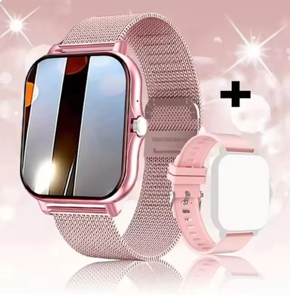 KESHUYOU 2025 New Smart Watch Bluetooth Call Message Alert Music Player Heart Rate Monitor Pedometer Smart Watch for Android IOS