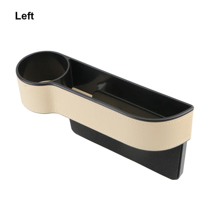 Car Organizer Auto Crevice Pocket Phone Bottle Cups Holder Seat Gap Leather Storage Box Car Accessories,USB Chargers Optional