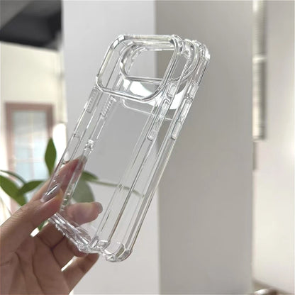 New Four-corner anti-drop Clear Case for iPhone 17 17 Air 17 Pro Max Shockproof transparent hard Cover for 17Pro with Feature