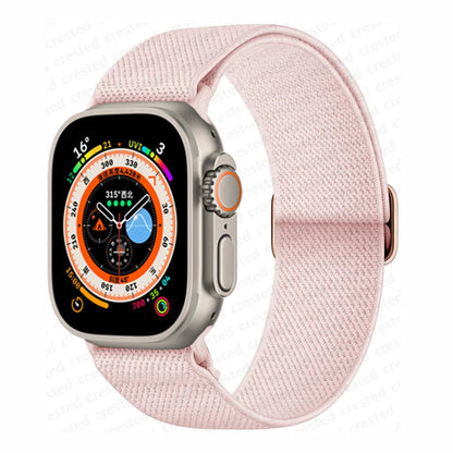 Scrunchie Strap for Apple watch band 45mm 44mm 40mm 41mm 42mm 46mm 49mm Elastic Nylon bracelet iWatch 11 10 9 8 7 6 se Ultra 3/2