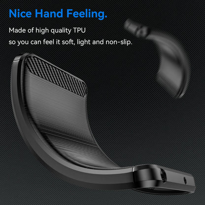 For iPhone 17 Pro Case Cover For iPhone 17 Pro Max 17 Air Shockproof Carbon Fiber Silicone Phone Case For iPhone 17 Pro Case