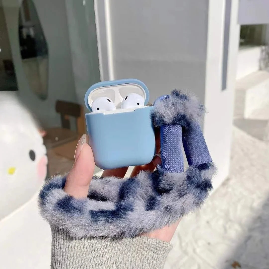 Plush Merry Christmas Tree Heart Pom Pom For Airpods 4 3 2 1 Earphone Protective Cover Airpods pro3 2025 New Case With Strap