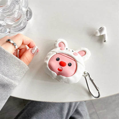 MINISO Rabbit Beaver Loopy AirPods Pro/Pro 2 Protective Case For Apple Aripods 1/2/3 Generation Bluetooth Headphone Soft Case