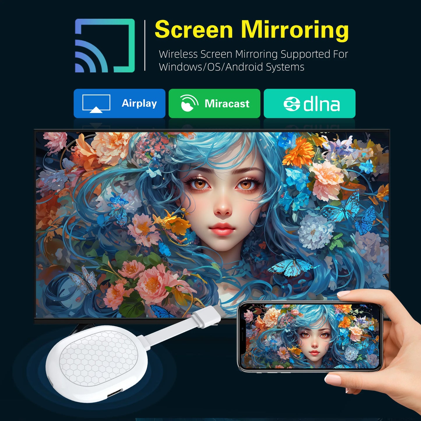 Factory directly Android 14 Allwinner H313 TV stick Mortal Q2S Dongle  Support Youtube google Wifi6 BT5.0 8K Voice Remote TV BOX