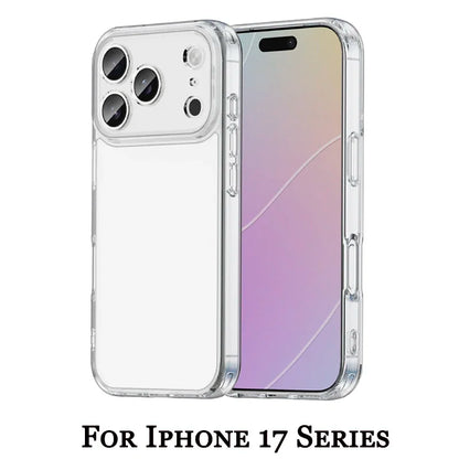 Transparent Protective Case For Iphone 17/17air/17pro/17promax Shockproof Back Cover/Anti-Drop 4 Corners