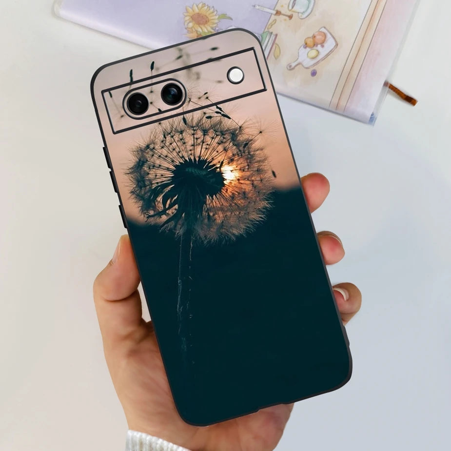 For Google Pixel 8A Case Stylish Painted Cover Soft TPU Shockproof Phone Case For Google Pixel 8 Pro Pixel8A Fundas Coque Bumper