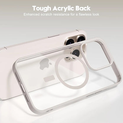 Luxury Strong Magnetic Magsafe Hard Case for iPhone 16 15 14 13 12 11 Pro Max Plus Transparent Matte Slim Shockproof Cover