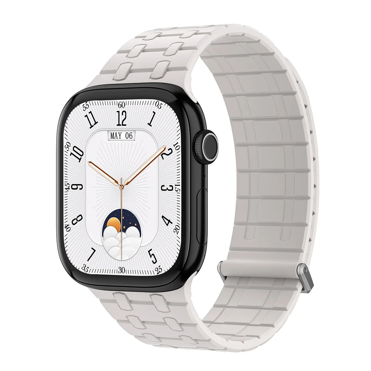 Magnetic Strap for Apple Watch Ultra 2 49mm Sport Silicone Loop Band for Iwatch Series 10 9 8 7 6 5 4 Se 46mm 45mm 44mm Correa