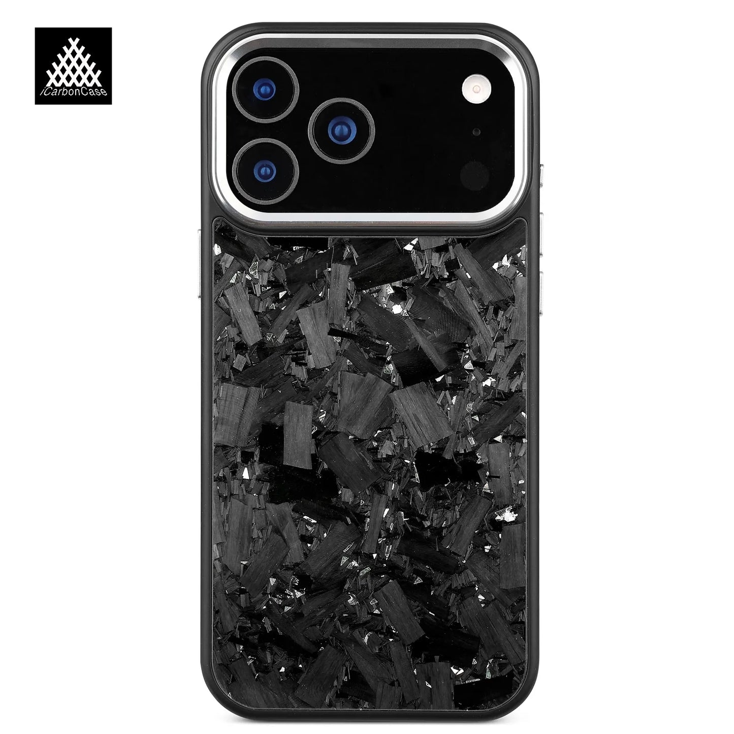 Forged Carbon Fiber Case for iPhone 17 17Air 17Pro 17 Pro Max with Magsafe and Metal Camera Lens /Buttons Anti-drop Phone Cover