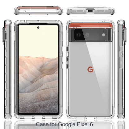 Transparent Case for Google Pixel 6 Pro 6A / Pixel 7 Pro 7A Hybrid Shockproof Tpu/pc Shell Dual Layer Candy Color Cover Funda