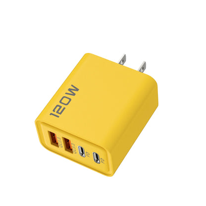 120W 4 Port USB C Charger PD3.0 Fast Charging Station Data Cable Wall Adapter For iPhone Samsung Xiaomi Redmi Huawei EU US Plug