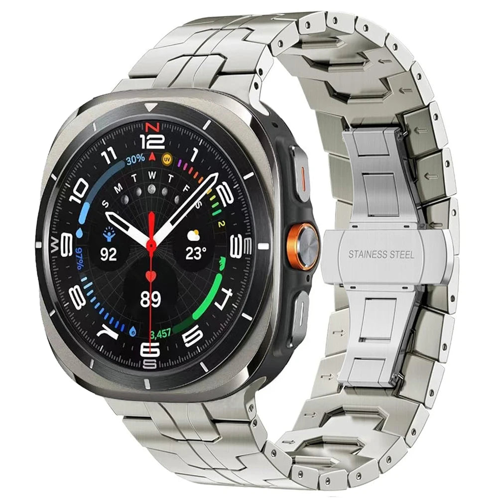 Titanium Band for Samsung Galaxy Watch Ultra 2025 Men Bracelet Luxury Metal Strap for samsung 7 ultra GALAXY ULTRA 47MM Correa