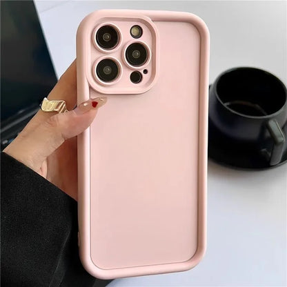Candy Color Soft TPU Case For iPhone 16 14 15 Pro Plus 13 12 11 Pro Max 16e 8 XR X XS SE Shockproof Silicone Phone Cover Fundas