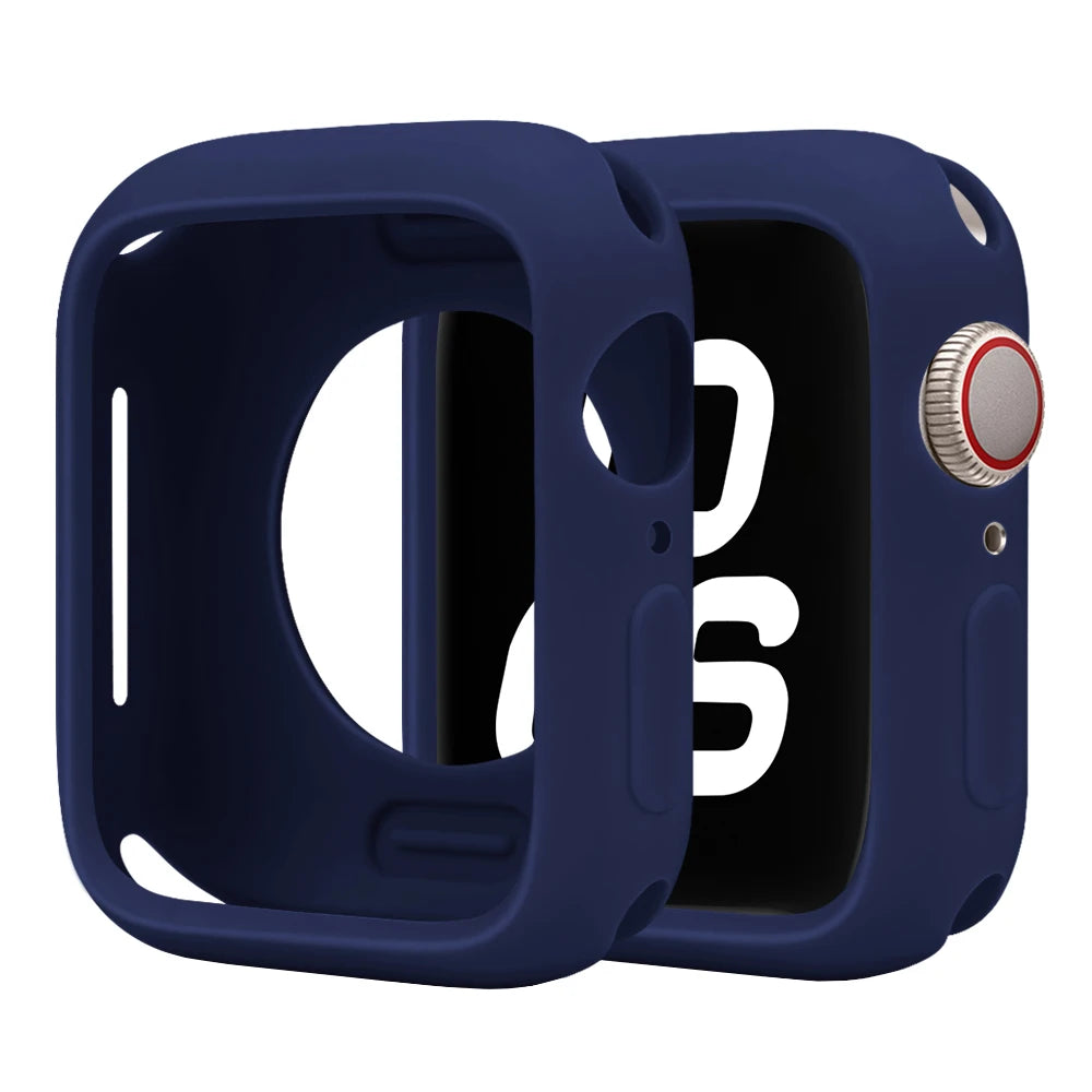 Soft Silicone Case For Apple Watch 46mm 44mm 45mm 40mm 41 49mm 38 42 mm Protection Shell Cover iWatch Series Ultra 10 9 8 7 SE 6