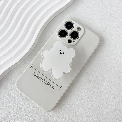 Acrylic Material Cartoon Cute Bear Design Phone Holder Foldable Grip