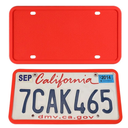 Silicone license plate frame, American and Canadian license plate frame, waterproof, rust proof, without damaging the paint