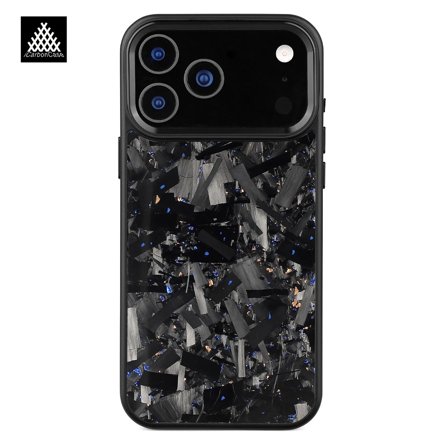 Forged Carbon Fiber Case for iPhone 17 17Air 17Pro 17 Pro Max with Magsafe and Metal Camera Lens /Buttons Anti-drop Phone Cover